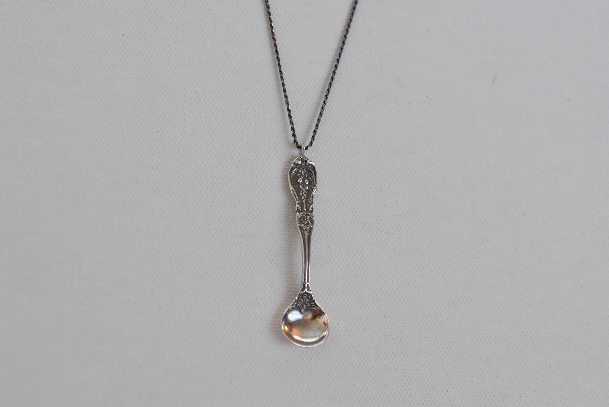 Mini Little Salt Sugar Charm Spoon Necklace Pendant Silver Gold Rose Gold  Black | eBay